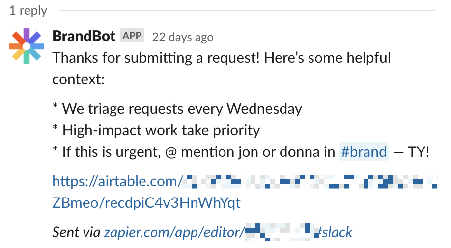 The Slack thread with more context