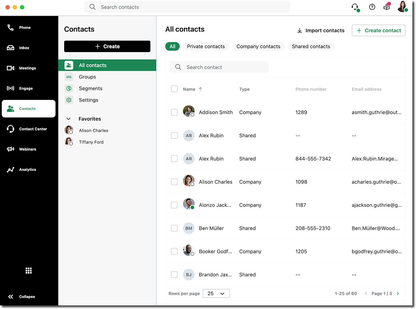 Screenshot of GoTo Connect, our pick for the best VoIP for scaling business operations.