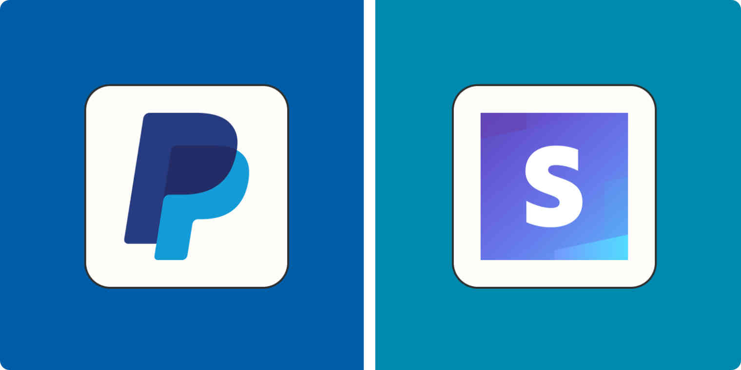 App comparison hero image with the PayPal and Stripe logos