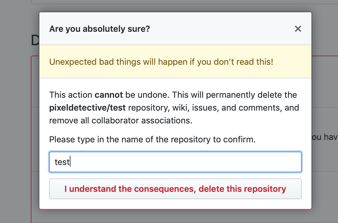 How To Delete A Repository In GitHub