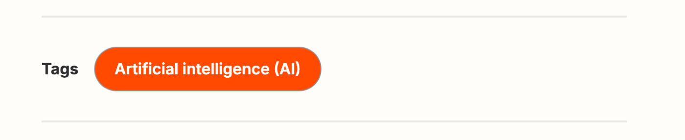 Screenshot of the orange CTA button