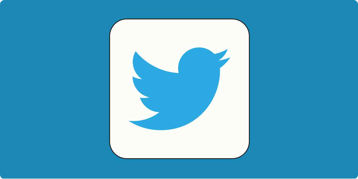 Hero image for app tips with the Twitter logo