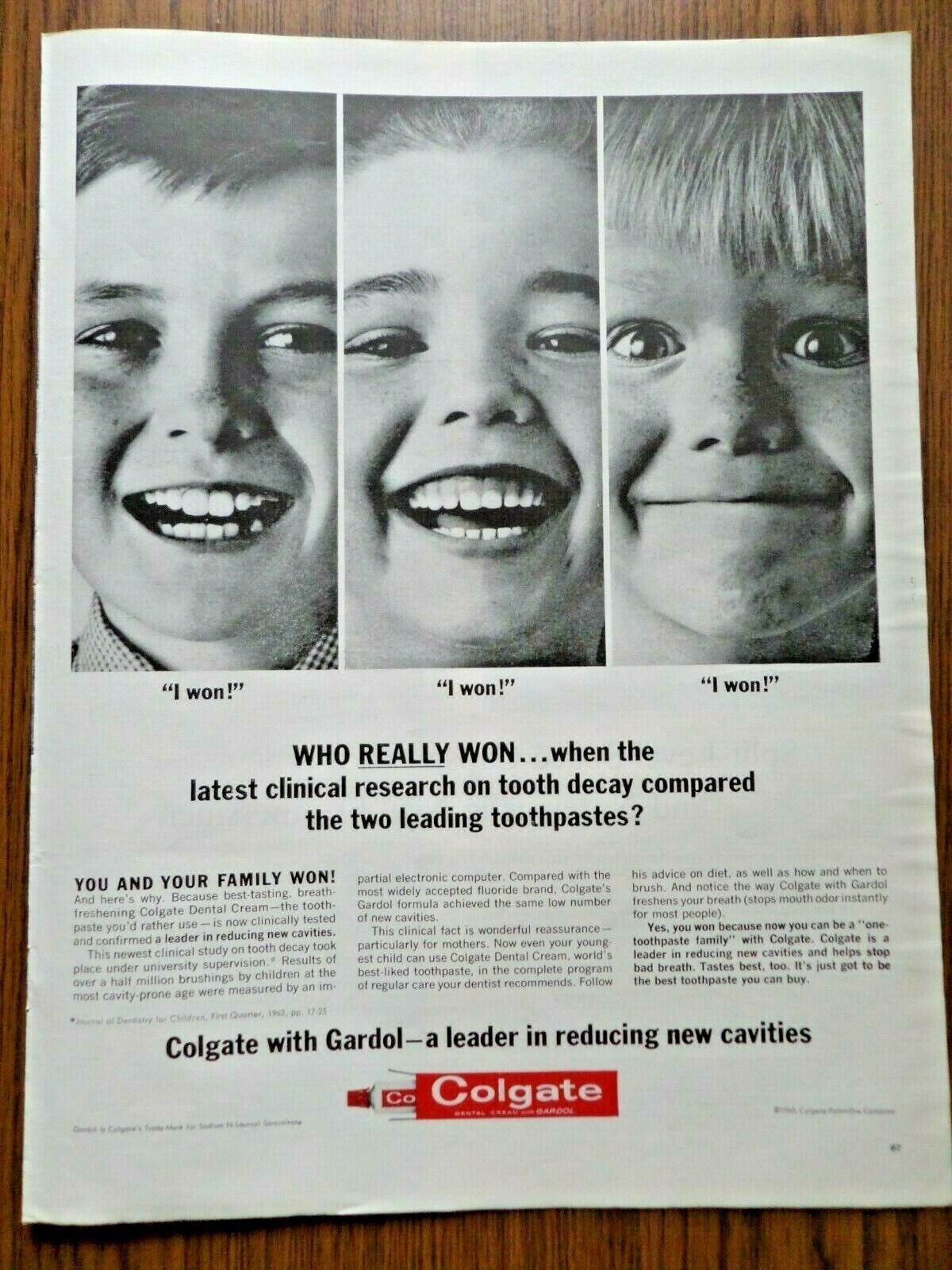 A print ad from Colgate