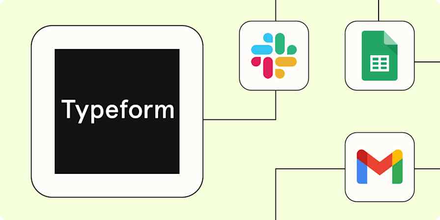 The logos for Typeform, HubSpot, WordPress, and Zendesk.