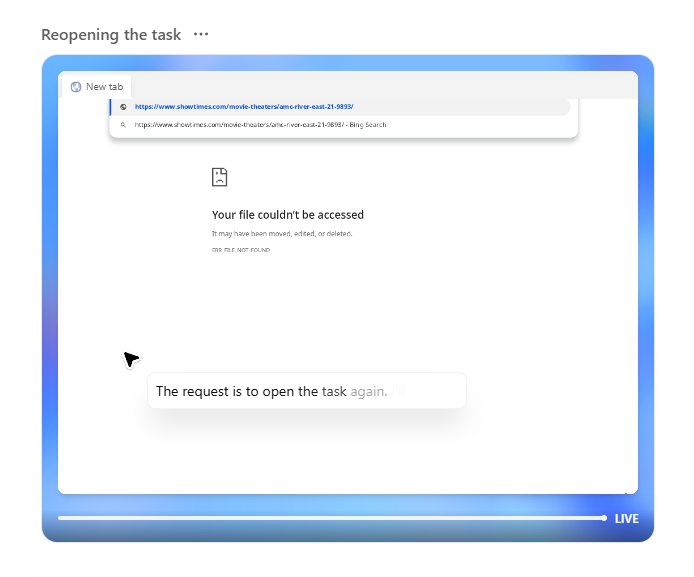 ChatGPT agent in action