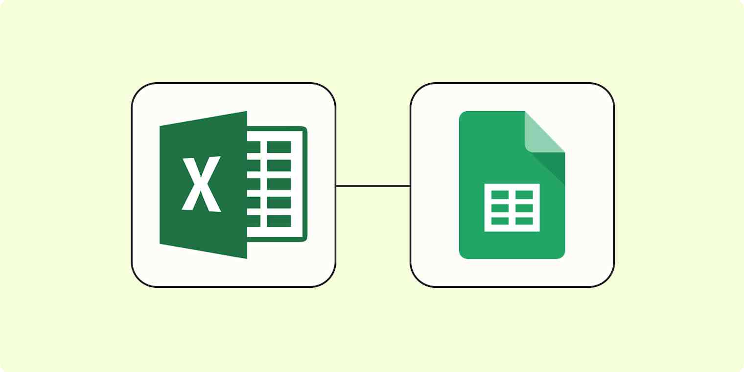 Hero image with the logos of Excel and Google Sheets