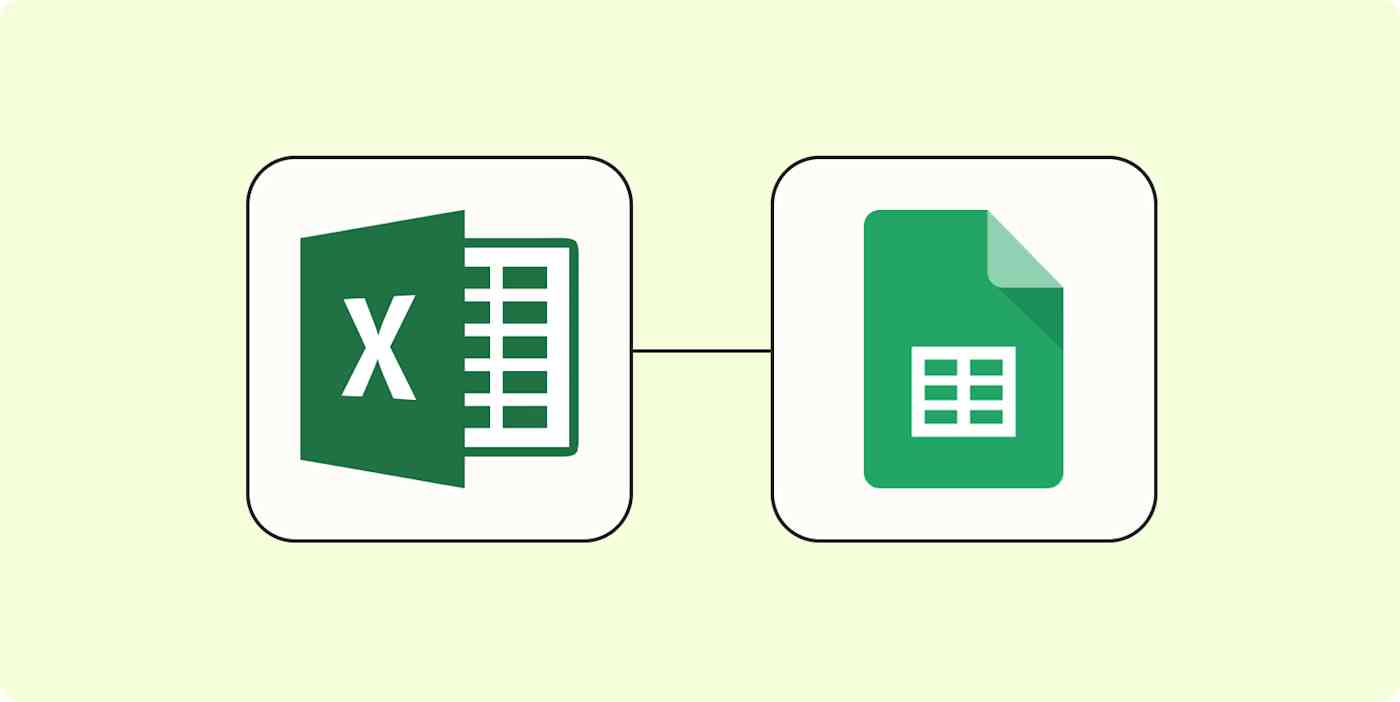 Hero image with the logos of Excel and Google Sheets