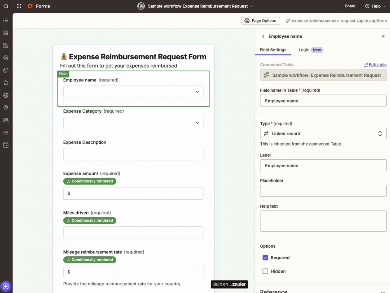 Form builders add a linked record field so respondents select from a dropdown - their table stays the source of truth and submissions link to the right record.