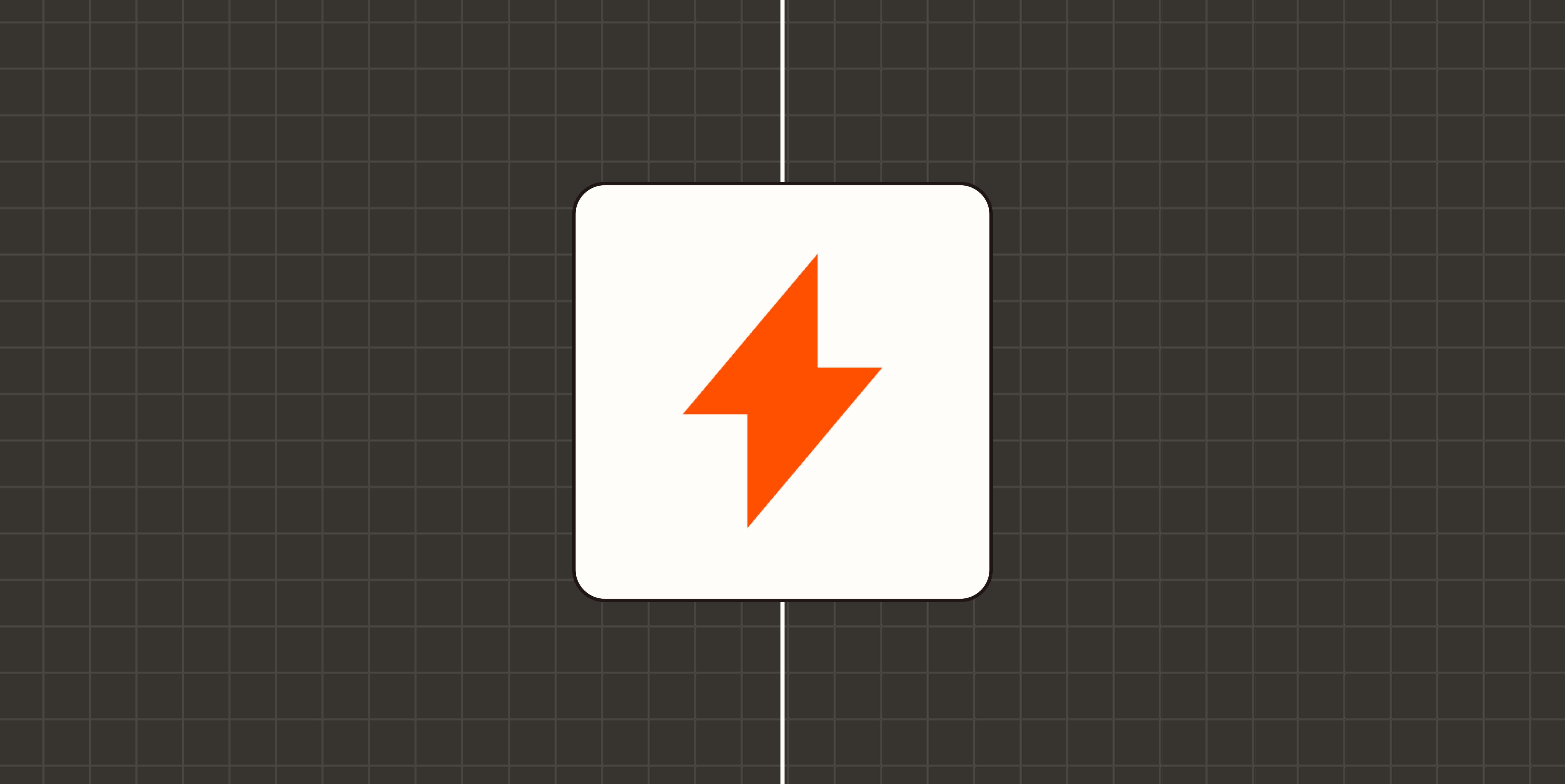 A hero image of a lightning bolt icon
