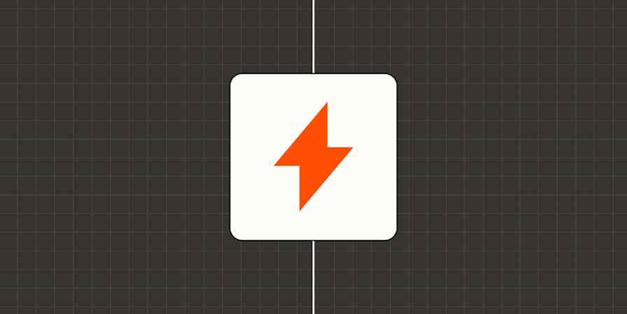 A hero image of a lightning bolt icon