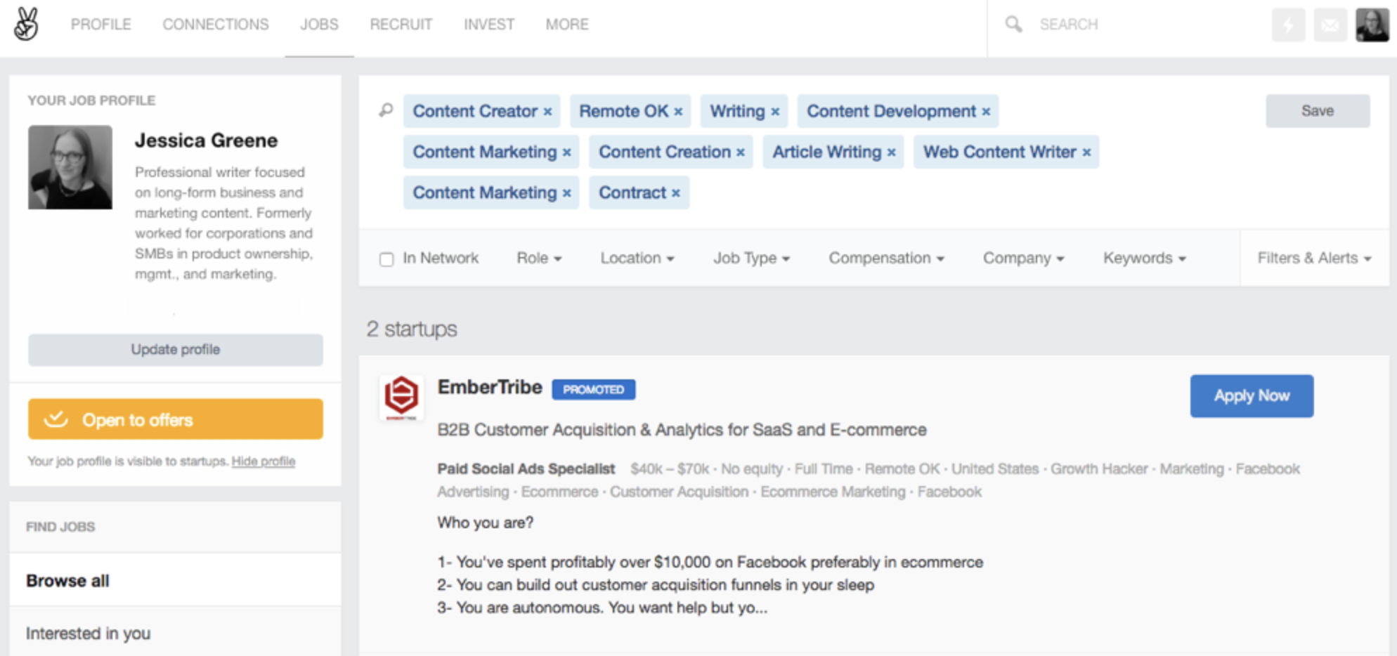 AngelList jobs