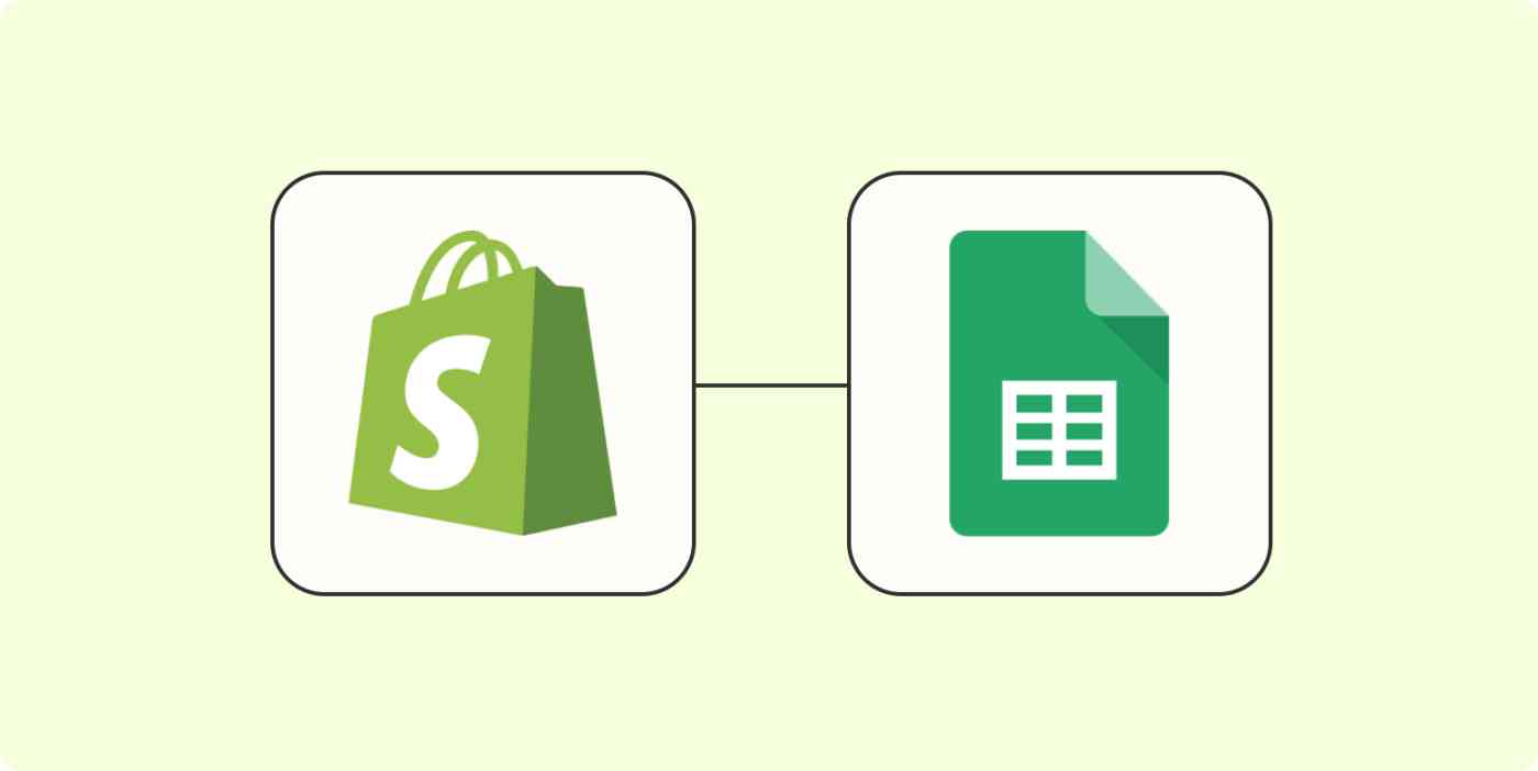 Hero image of Shopify and Google Sheets on a bolt background