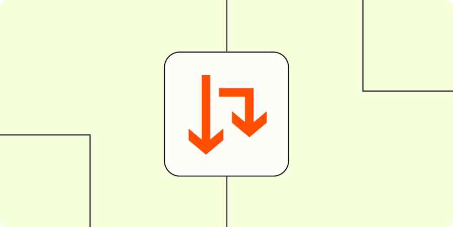 The Zapier Paths logo in a white square on an orange background