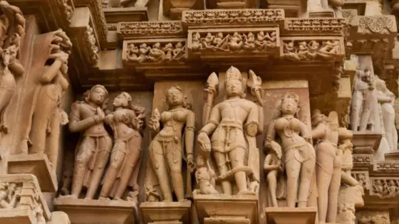 Discover the architectural wonders of the Kandariya Mahadev Temple with TravelTaxi's guided tours in Khajuraho, Madhya Pradesh.