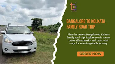 Family enjoying scenic view during Bangalore to Kolkata road trip with TravelTaxi