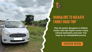 Family enjoying scenic view during Bangalore to Kolkata road trip with TravelTaxi