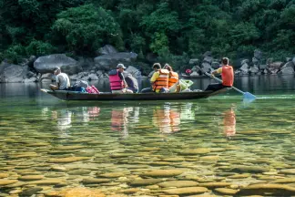 Experience the serenity of Sangetsar Lake with TravelTaxi's guided tours in Arunachal Pradesh.