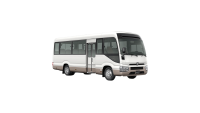 Experience comfortable group travel with TravelTaxi - The spacious Toyota Coaster minibus.