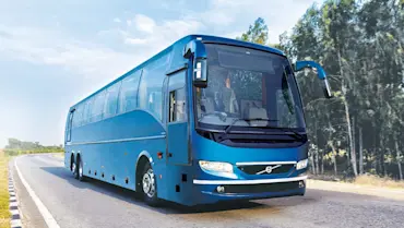 Bus Alt Text: Hire a Volvo 9600 Sleeper Coach from TravelTaxi for a Comfortable and Restful Overnight Journey