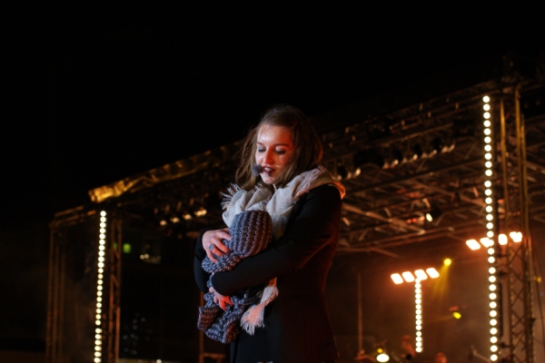 Maria met kind, Kerst op de Markt