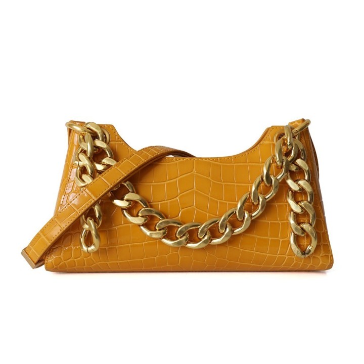 Retro Classic Crocodile Pattern Shoulder Handbag