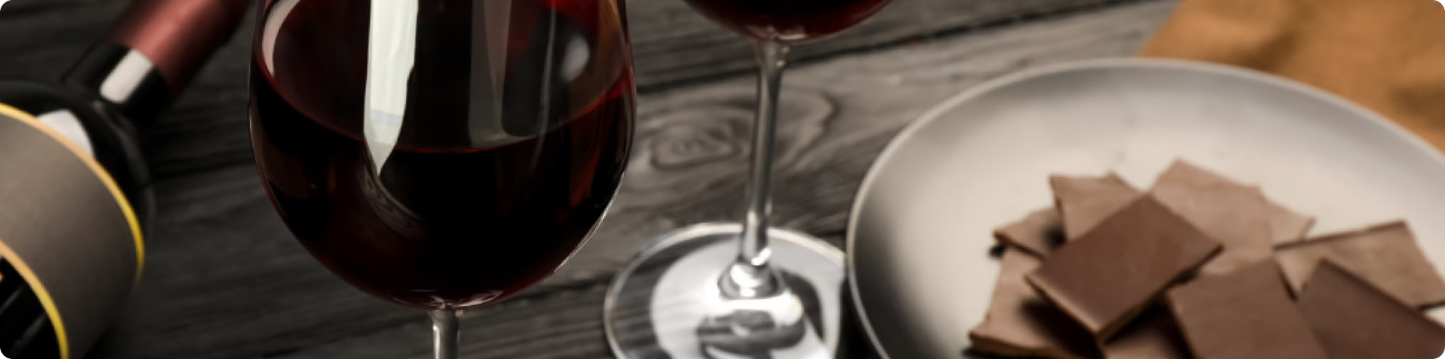 Wine and chocolate