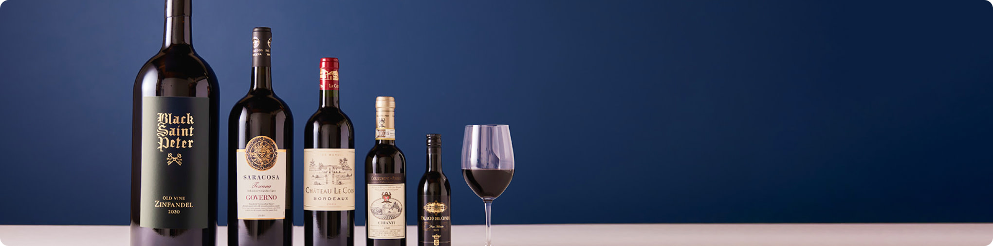 Different wine bottle sizes