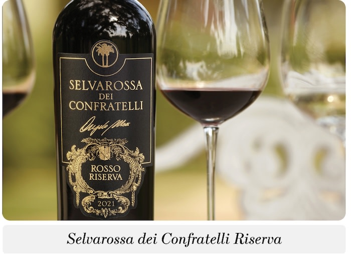 Selvarossa dei Confratelli Riserva 2021 red wine