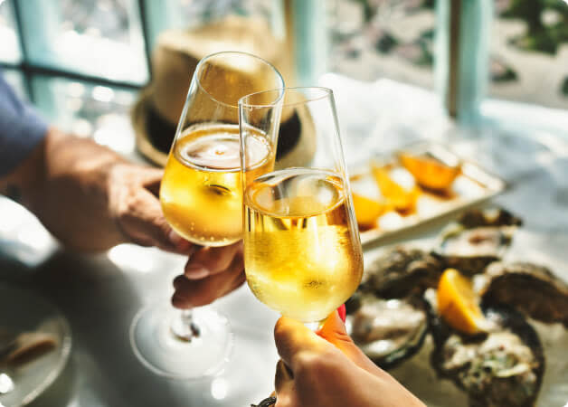 Champagne Food Pairings Blog Card Image