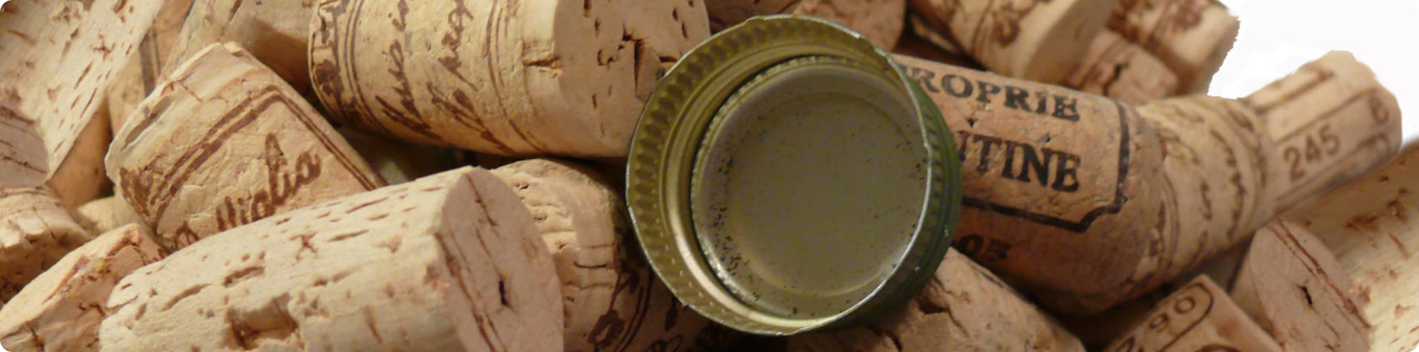 Wine corks versus screw caps