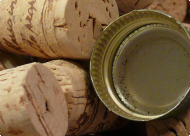 Wine cork vs screw cap
