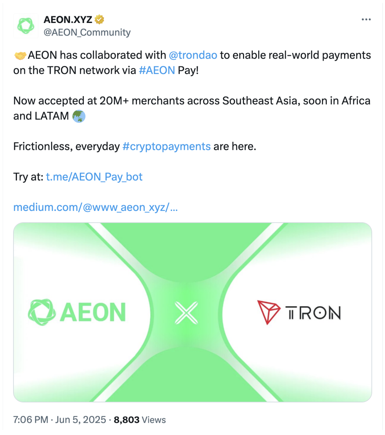 TRON: Redefining The Global Settlement Layer | Presto Research