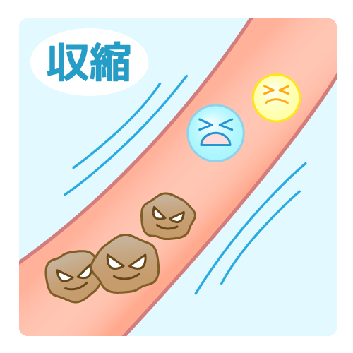 喫煙による血行不良