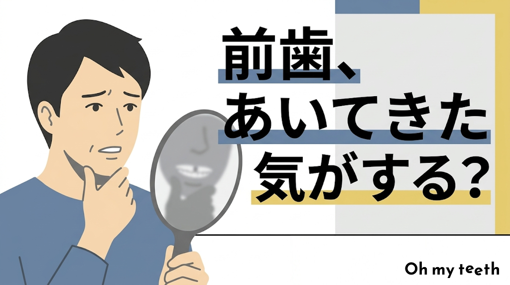 前歯 隙間があいてきた 原因 アイキャッチ