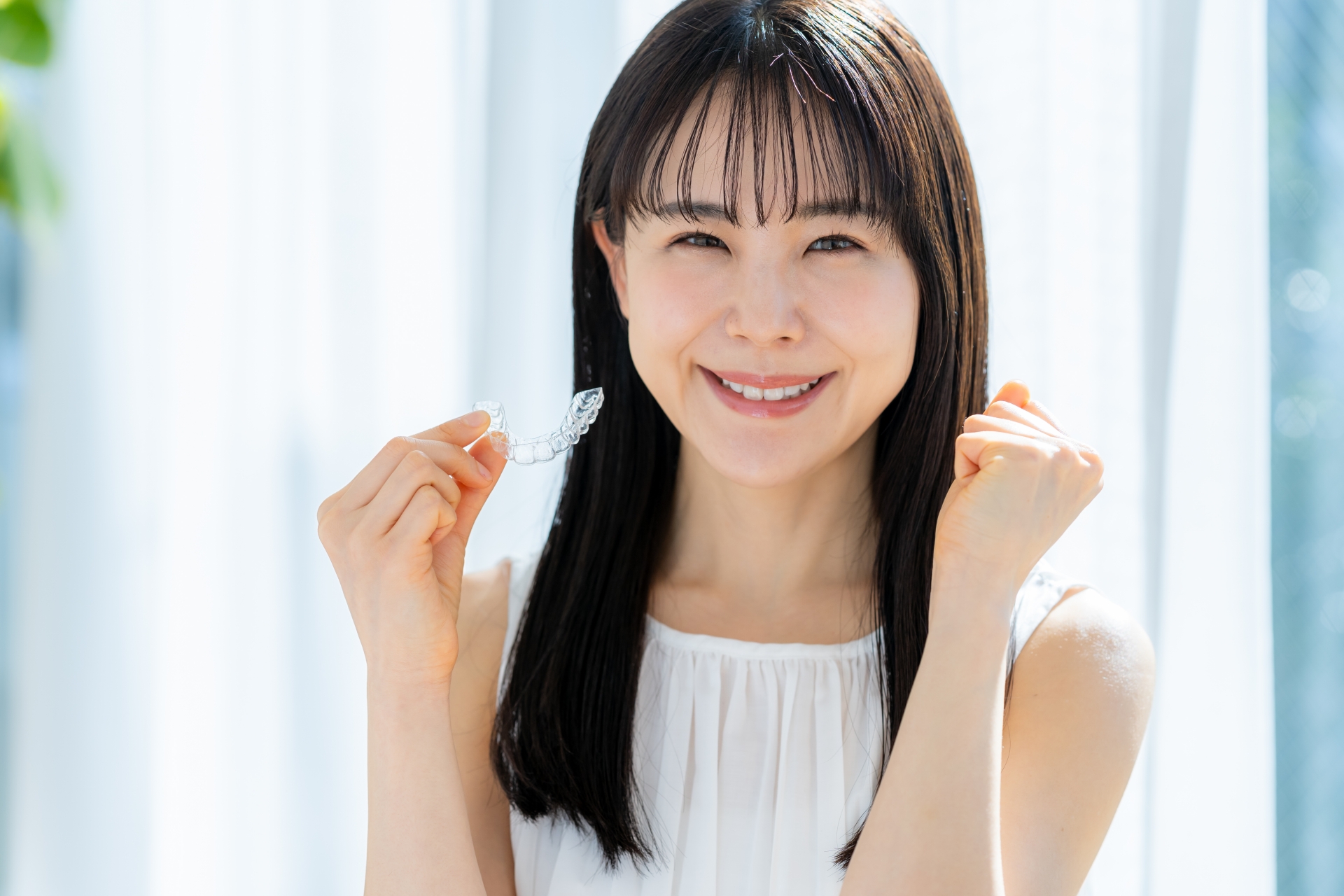 マウスピース　女性