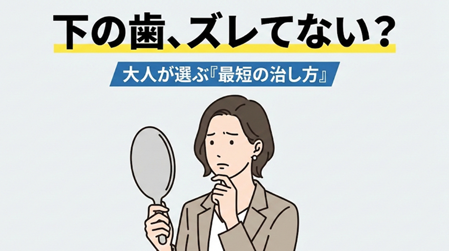 下の歯がガタガタになる5つの原因｜放置するリスクと矯正方法まで解説