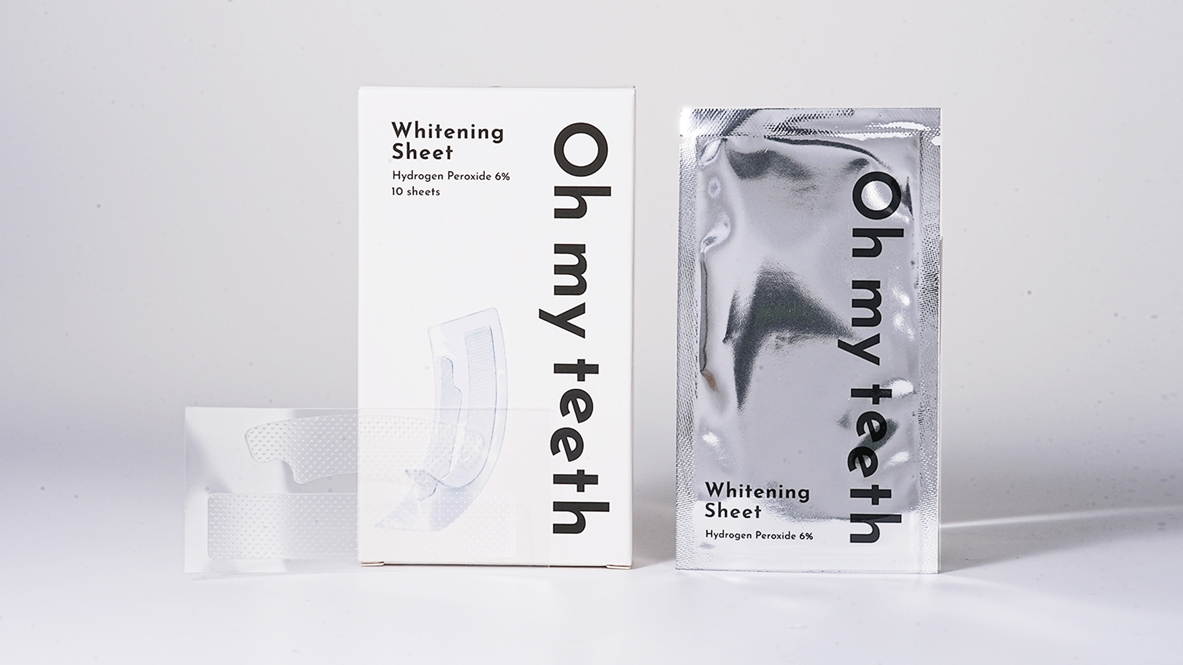 Oh my teeth ホワイトニングシートのパッケージとシート