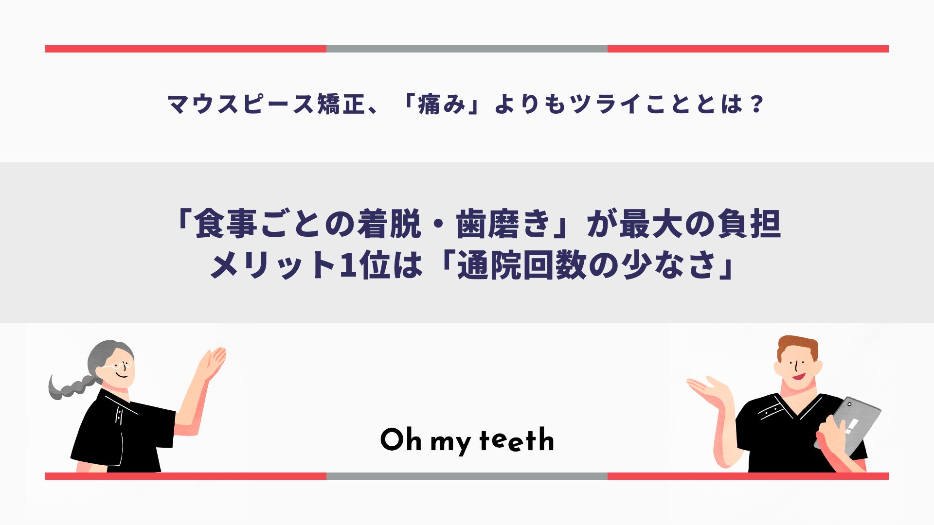 マウスピース矯正のデメリット1位は「食後の歯磨き」——矯正経験者210名の調査で判明した、期待と現実の意外なギャップ