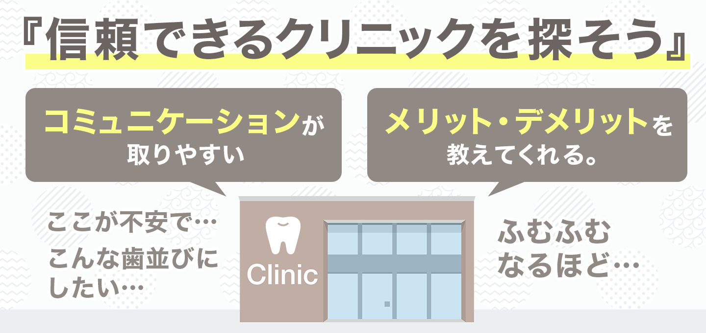 信頼できるクリニックを探す