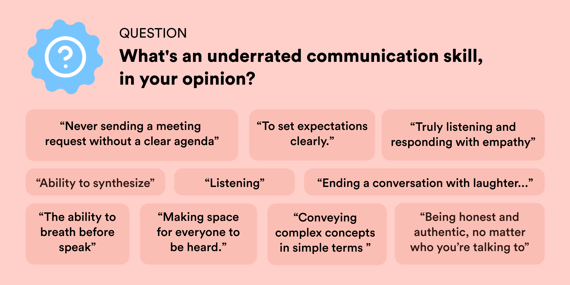 communication skills for research questions