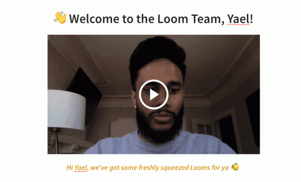 Welcome to the team Loom