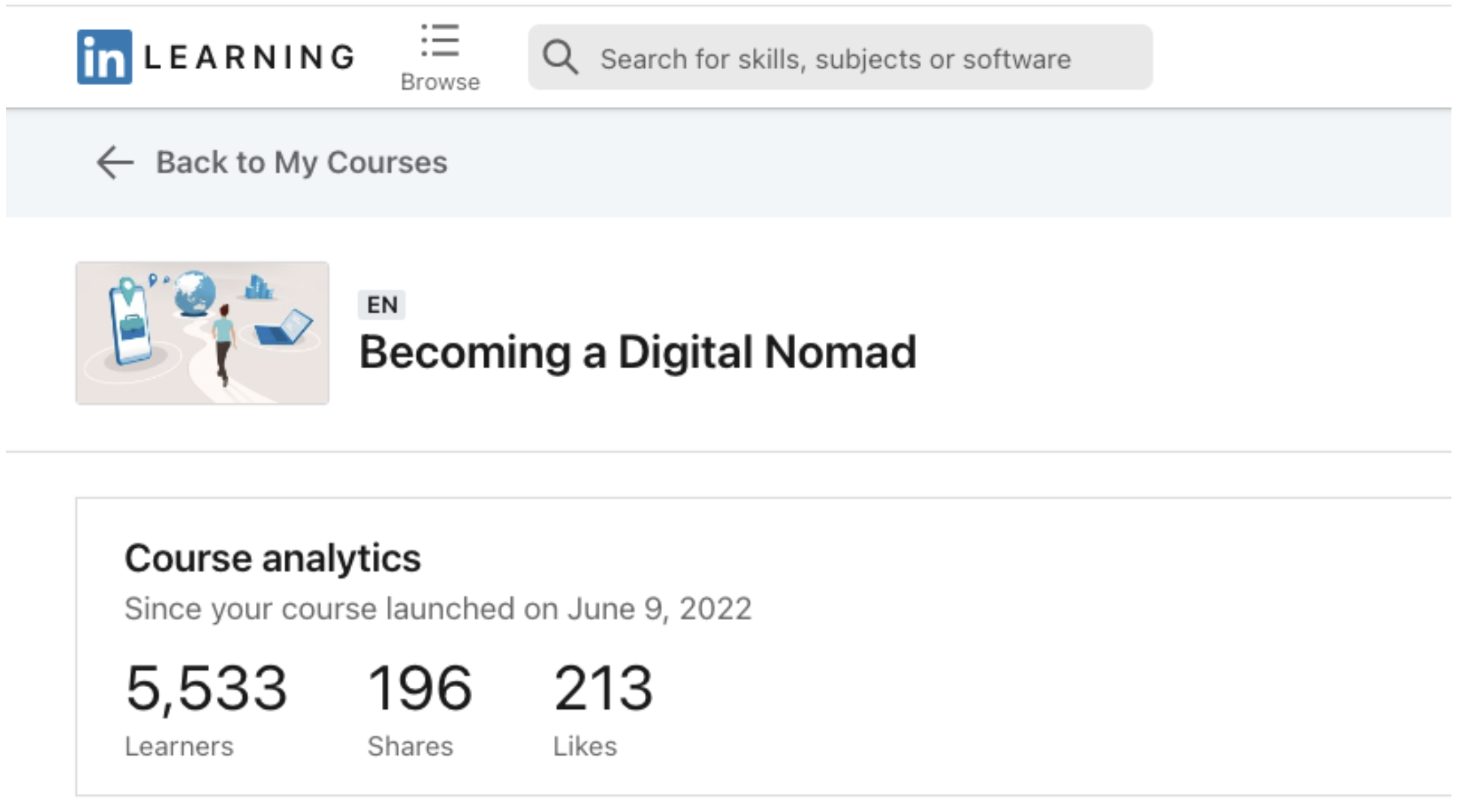 Linkedin Learning Course Screenshot