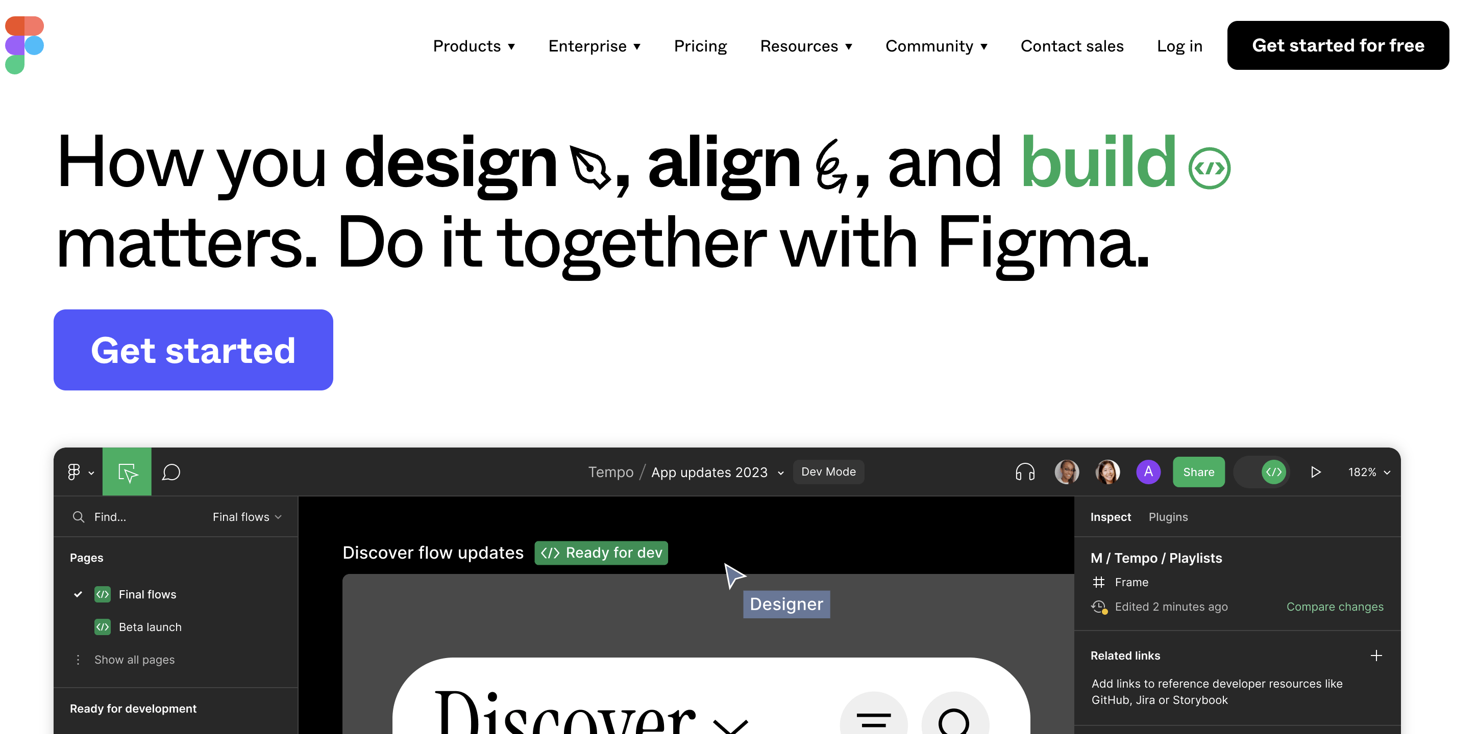Figma home page