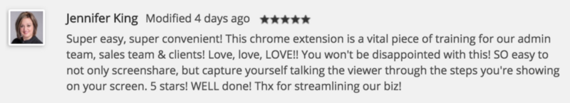 Chrome user 5 star review