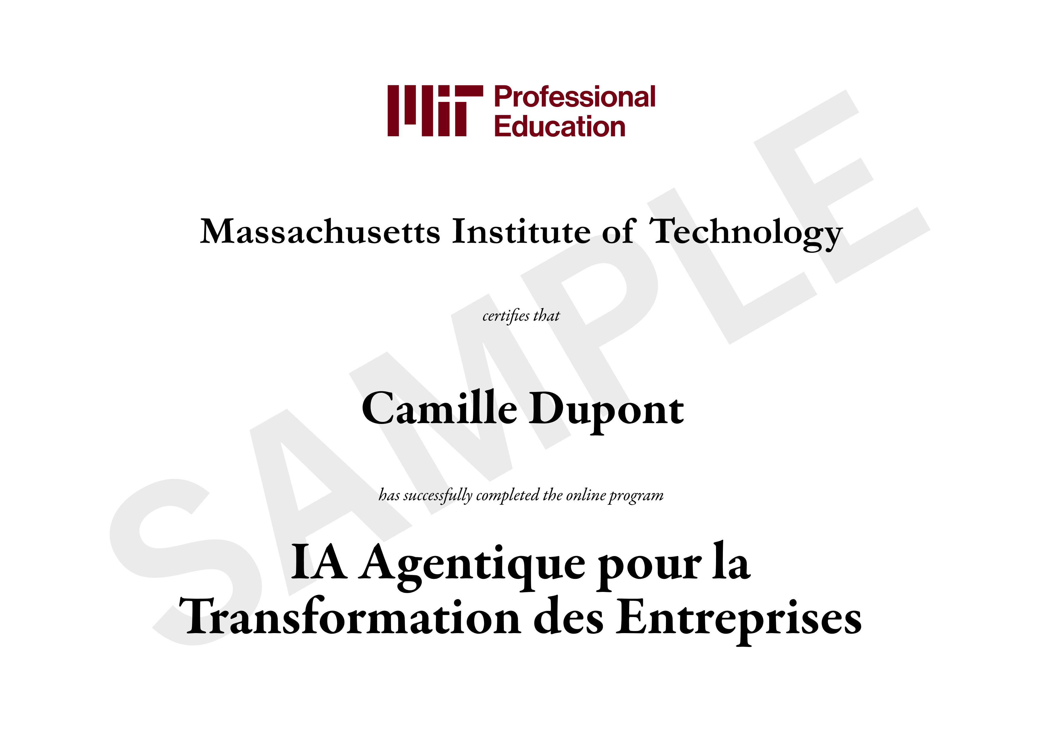 Certificat