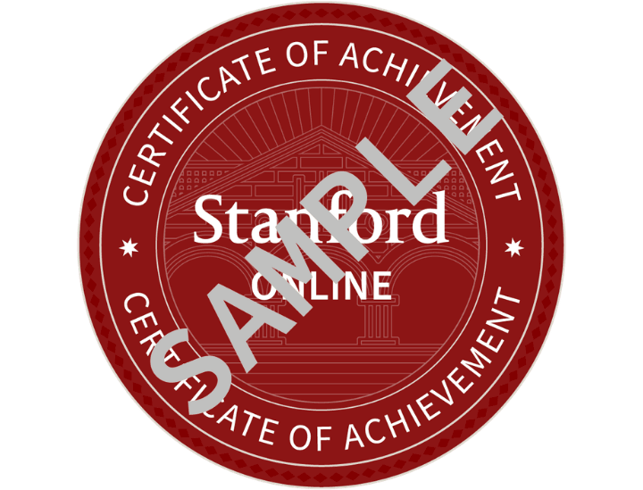 Certificates of Achievement from Stanford Online 