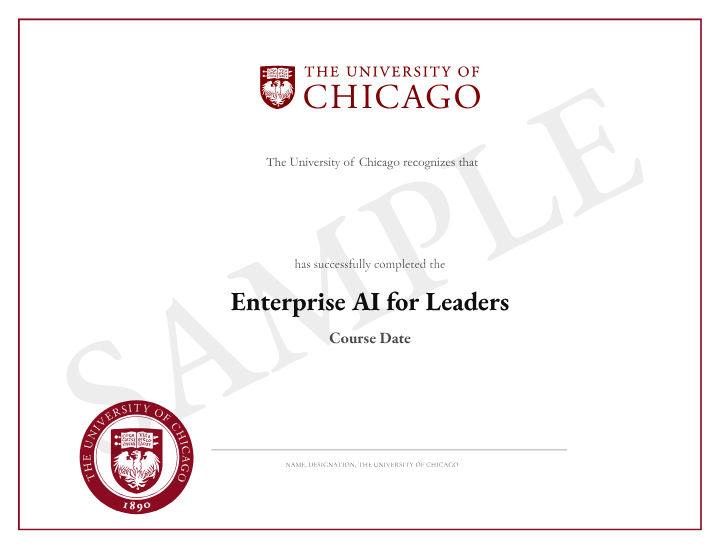 Certificate of completion