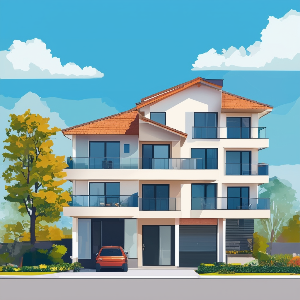 Professional property valuation illustration featuring Immobilienbewertung house sale market value evaluation method rental income profit calculation asset-based approach comparable sales approach online property valuation expert appraiser real estate agen