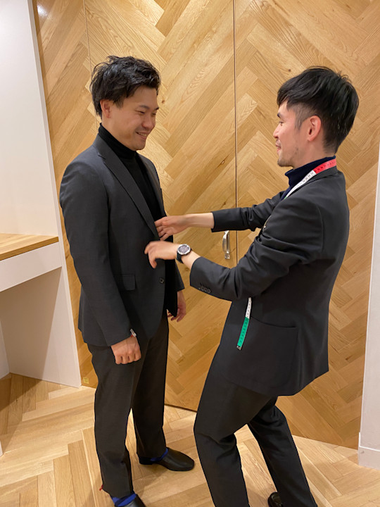 オーダースーツ オーダーまでのステップ2 採寸 オーダースーツのfabric Tokyo