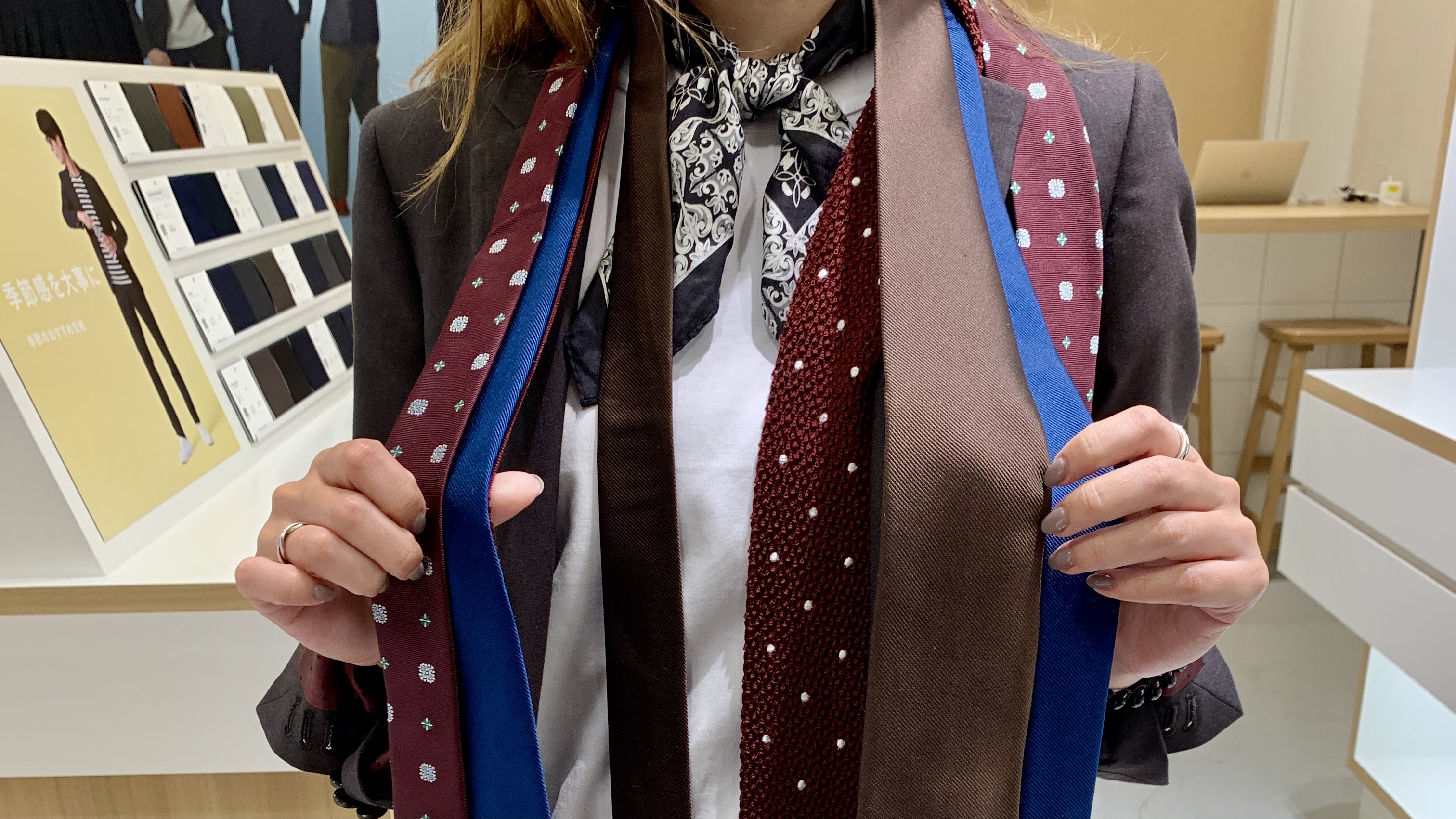 女性コーディネーターおすすめ イケてるネクタイの合わせ方 Fabric Tokyo 神戸三宮 オーダースーツのfabric Tokyo